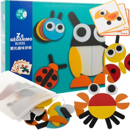 Fa állatos képkirakó puzzle - Kruzzel 