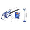 Elektromos játék gitár mikrofonnal, erősítővel - kék