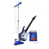 Elektromos játék gitár mikrofonnal, erősítővel - kék