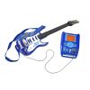 Elektromos játék gitár mikrofonnal, erősítővel - kék