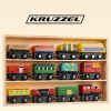 Fából készült mágneses vonat - 12 db-os készlet Kruzzel