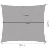 Napvitorla 3 x 2 m - szúrke Gardlov 23162