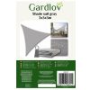 Napvitorla, háromszög 3 x 3 x 3 m Szürke Gardlov 23147