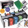 Texas Holdem póker zseton készlet kártyával 