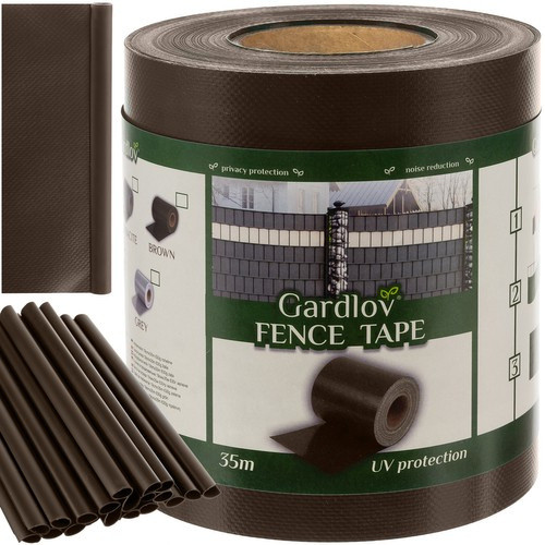 Betekintésgátló kerítésszalag 19cm x 35m 630g/m2  Barna 23707