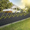 Betekintésgátló kerítésszalag 19 cm x 26 m 700g/m2 antracit 23909