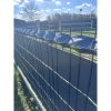 Kerítéstakaró szalag 4,75 cm x 35 m, antracit, 450g/m² + 25 rögzítő klipsz - Gardlov 23910