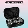 Petanque készlet 6 krómozott golyóval és hordtáskával – Boules szett
