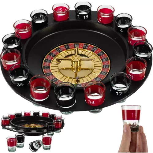 Alkoholos rulett + poharak