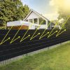 Betekintésgátló kerítésszalag 19 cm x 35 m 450g/m2 fekete 23698
