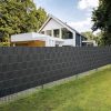 Betekintésgátló kerítésszalag 19 cm x 35 m 450g/m2 antracit 23696