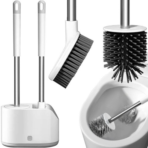 Ruhhy 24377 Fürdőszobai kefe készlet – 2 db WC kefe fehér/szürke