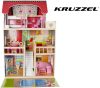 Fából készült babaház - villa medencével D11251