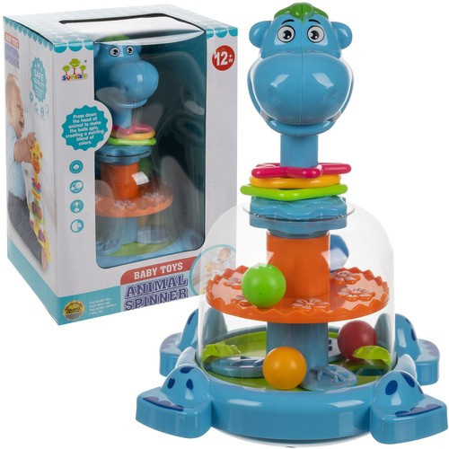 Hippo Pörgettyű játék golyókkal Kruzzel