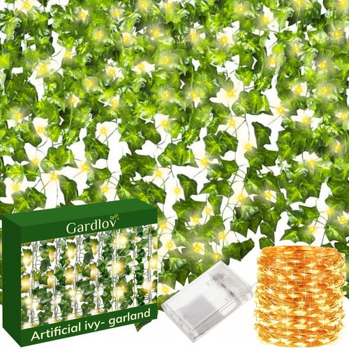 Mű borostyánfüzér LED világítással Gardlov 24538