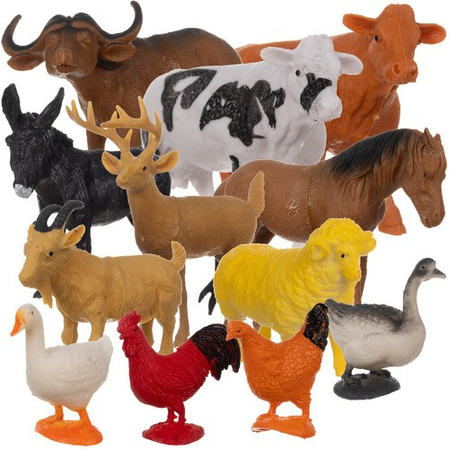 Farm állatok figura készlet 12 db - Kruzzel