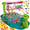 Arcade játék labdákkal Dinoszaurusz csata