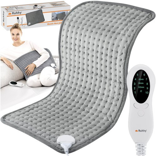 Elektromos steppelt melegtő párna 60x30cm Ruhhy - szürke