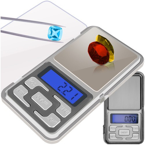 Zsebmérleg LCD világító kijelzővel 500x 0.1g Ruhhy