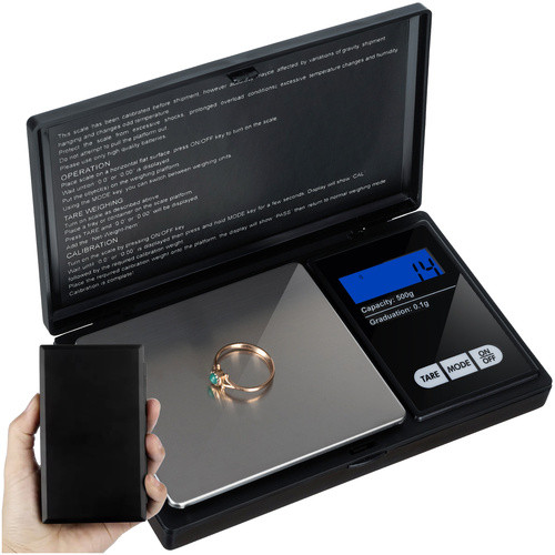Zsebmérleg, ékszermérleg 500 x 0.1g 