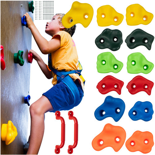 Gyerek Mászókő készlet 15 db színes Kruzzel 25396