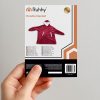 Oversize kapucnis meleg pulóver XXL - bordó Ruhhy
