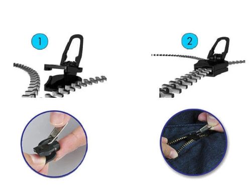 Fix A Zipper 6 db-os univerzális csere cipzárkocsi készlet táskához, kabáthoz, sátorhoz 