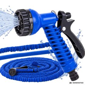   Magic Hose Táguló Kerti Tömlő 7 Funkciós Pisztollyal 20m - 60m