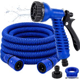   Magic Hose flexibilis locsolótömlő adapterrel 15m - 45m + locsolófej
