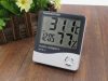 LCD digitális hőmérő és páratartalom-mérő kültéri szondával, órával és riasztással