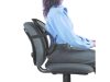 Ergonomikus hálós deréktámasz székhez, fekete