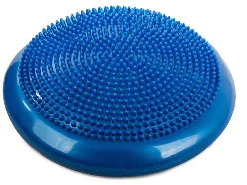 Szenzomotoros egyensúlyozó párna pumpával – 32 cm, kék