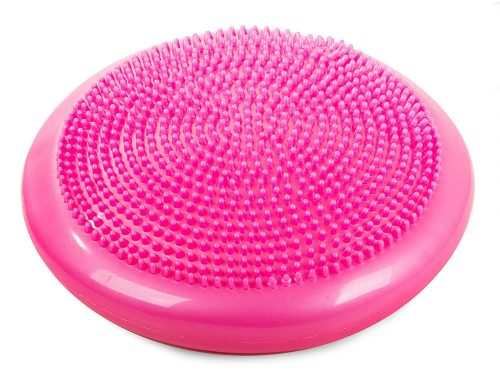Szenzomotoros egyensúlyozó párna pumpával – 32 cm, rózsaszín
