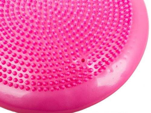 Szenzomotoros egyensúlyozó párna pumpával – 32 cm, rózsaszín