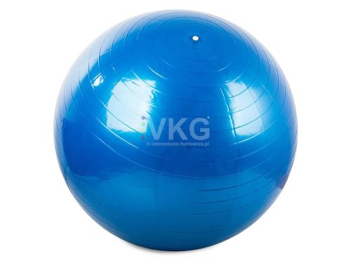 Rehabilitációs és gimnasztikai labda otthoni edzéshez 65 cm, lábpumpával, kék