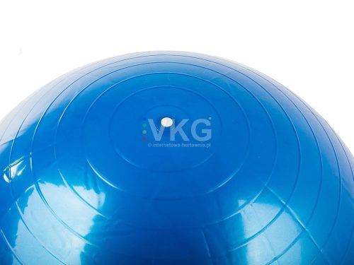 Rehabilitációs és gimnasztikai labda otthoni edzéshez 65 cm, lábpumpával, kék