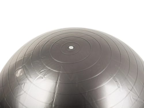 Rehabilitációs és gimnasztikai labda otthoni edzéshez 65 cm, lábpumpával, ezüst