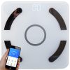 Bluetooth Analitikus Üveg Fürdőszobai Mérleg 180 kg-ig