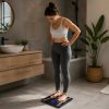 Analitikus Okos Személymérleg LCD Kijelzővel – Fekete, 180 kg
