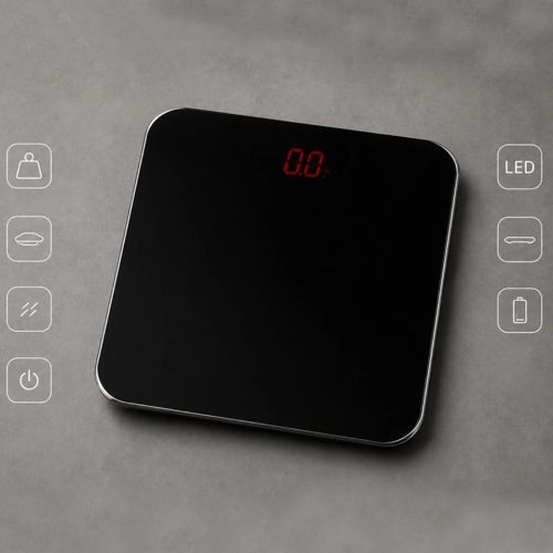 Elektronikus lcd üveg fürdőszobai mérleg 180kg
