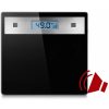 Elektronikus fürdőszoba mérleg LCD kijelző, 180kg teherbírás, fekete