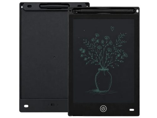 LCD elemes Rajztábla ceruzával, törlés gombbal 8,5", fekete