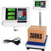 Elektronikus összecsukható platform mérleg 300kg teherbírás, lcd kijelzővel, 8 memória