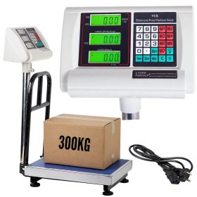   Elektronikus Raktári Mérleg Korláttal 50x40cm alap, 300kg/50g