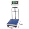 Elektronikus Raktári Mérleg Korláttal 50x40cm alap, 300kg/50g