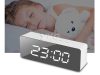 Zegar budzik termometr lustro led alarm data 4w1