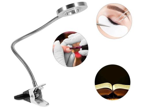 360° USB Kozmetikai 24 ledes lámpa csiptetővel 