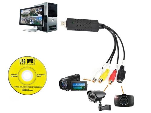 Vhs-jel rippelő pc-re usb video grabber av