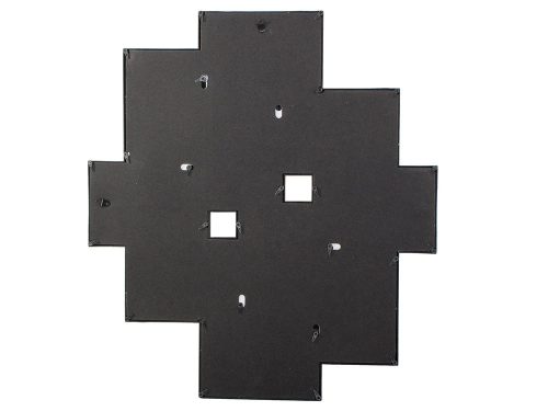 3d képkeret multi képkeret kollázs 10 fotóval - fekete 