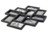 3d képkeret multi képkeret kollázs 10 fotóval - fekete 